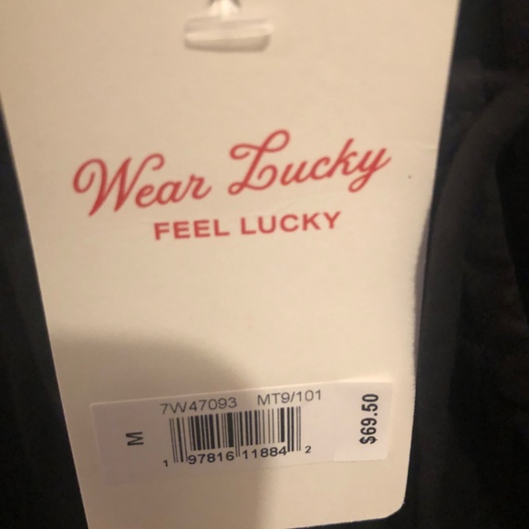 NWT Lucky Brand 100% Cotton Poplin Key-Hole Top - Picture 3 of 3